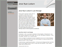 Tablet Screenshot of jesseryanloskarnslastmessage.com
